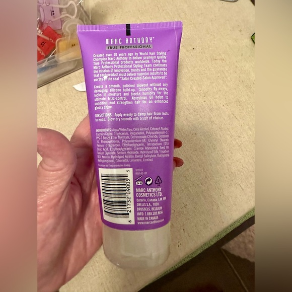 Marc Anthony True Professional Bye Bye Frizz Keratin Smoothing Blow Dry Cream - Picture 2 of 3
